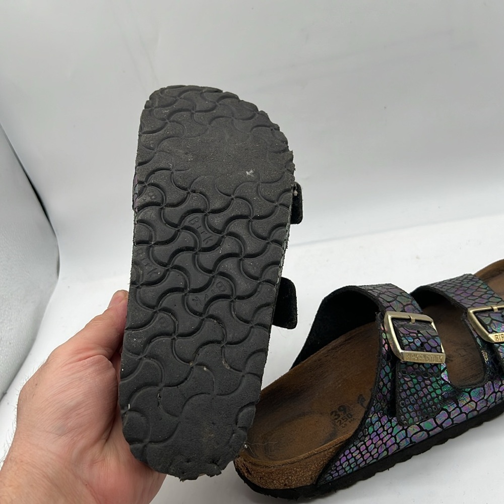 Birkenstock Germany Brown Leather Sandals EU 39 USA 8 - Picture 8 of 10